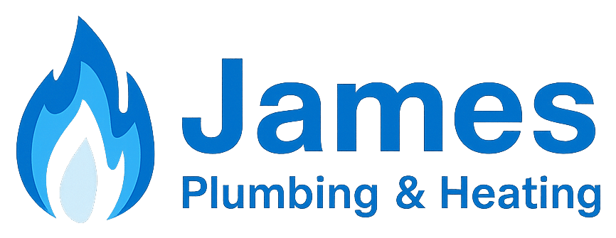 james plumbing heating logo header